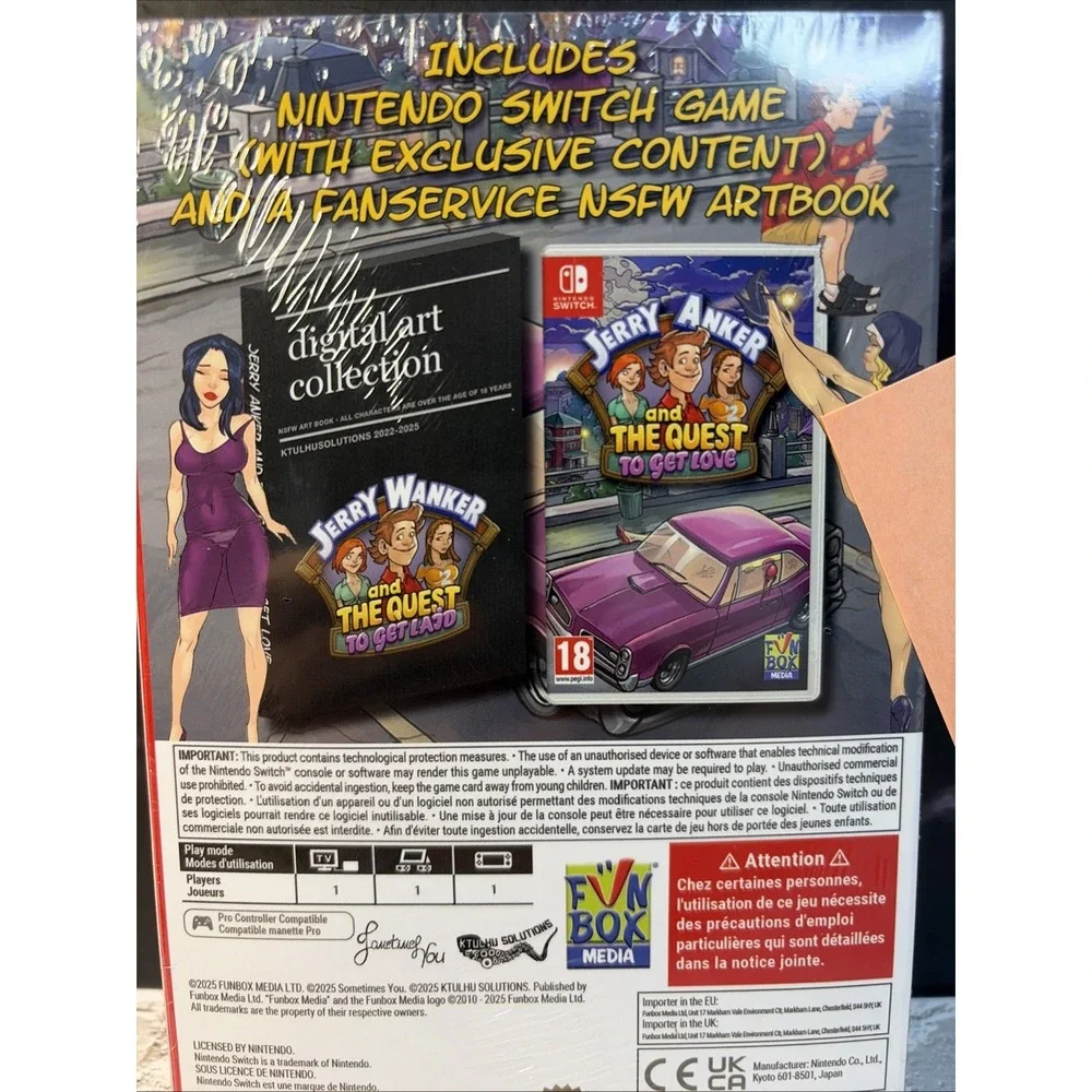 Jerry Anker and the Quest to Get Love - Nintendo Switch - New - Factory Sealed